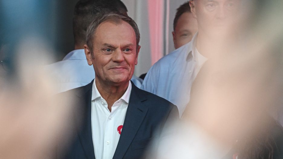 Poland Holds Parliamentary Elections
WARSAW, POLAND - OCTOBER 15: The leader of Civic Coalition (KO), Donald Tusk celebrates the exit poll results during Poland's Parliamentary elections on October 15, 2023 in Warsaw, Poland. People voted to decide whether the ruling national conservative Law and Justice party (PiS), led by Jaroslaw Kaczynski, will govern for a third consecutive term, or whether a coalition of center-left, pro-European parties will be given the opportunity to form a government. Also on the ballot is a referendum introduced by the current government over EU migration reform. (Photo by Omar Marques/Getty Images)
Omar Marques