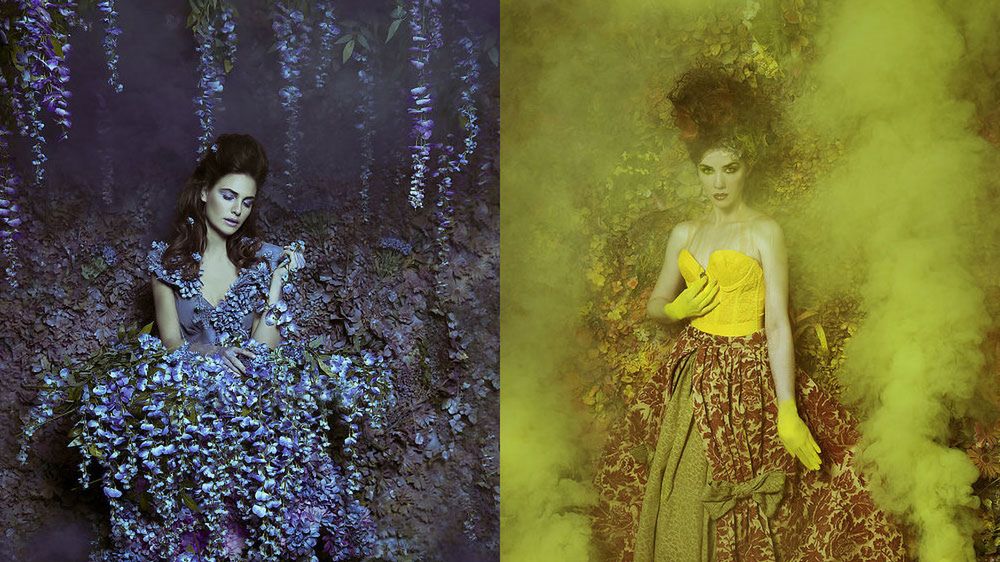 Tajemniczy ogród w studiu fotograficznym 1