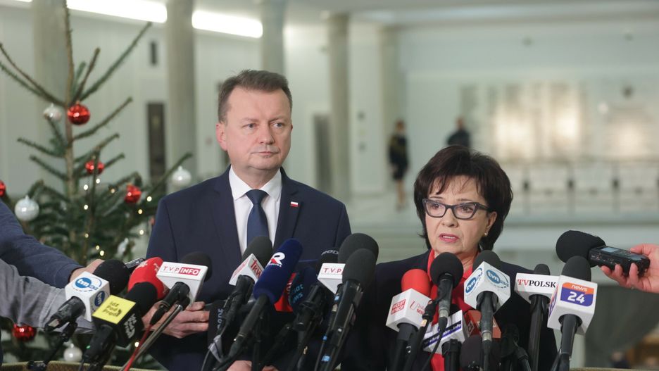 Mariusz Błaszczak i Elżbieta Witek