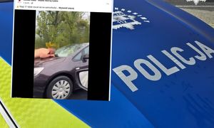 Sceny w Bielsku-Białej. Nagi 31-latek z ostrym narzędziem rzucił się na auto