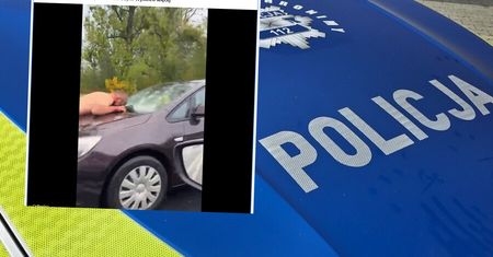 Sceny w Bielsku-Białej. Nagi 31-latek z ostrym narzędziem rzucił się na auto