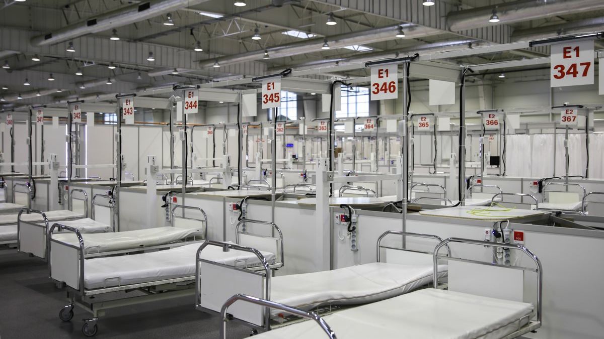 Szpital tymczasowy w Targach Lublin | fot. Katarzyna Link / LUW