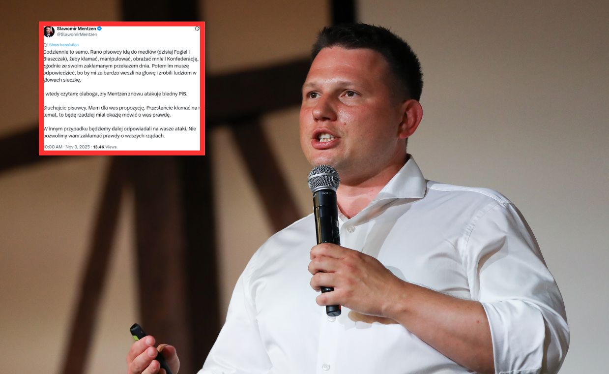 Mentzen nie owija w bawełnę. "Słuchajcie pisowcy"
