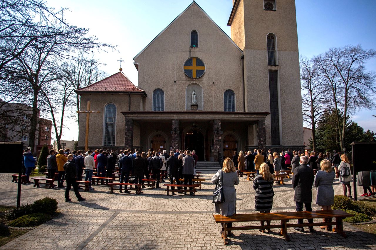 Bierzmowanie w pierwszy dzień lockdownu.