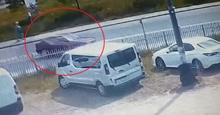 Zobaczcie, co robił bmw. Aż rozdał opnę. Nagrała go kamera