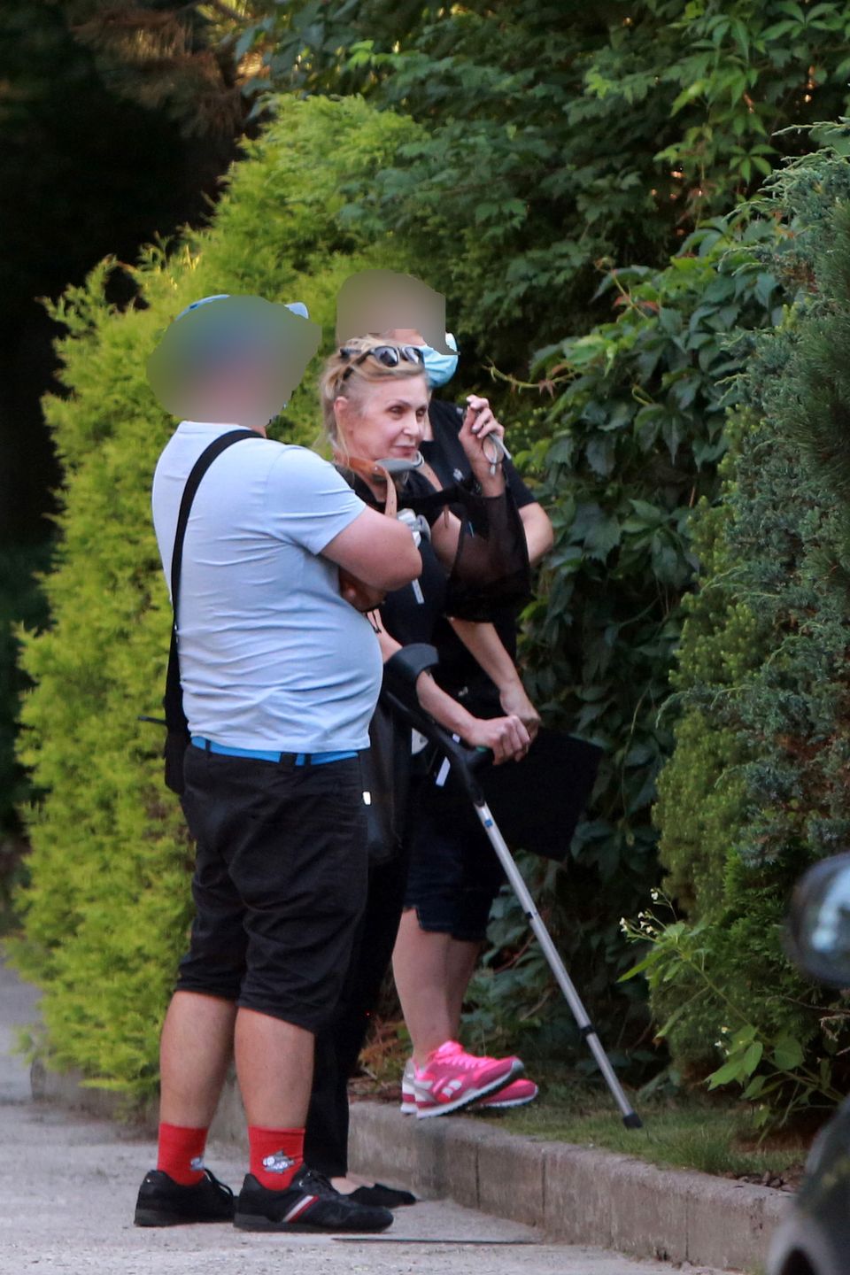 Sylwia Wysocka w asyście policji próbuje odzyskać swoje rzeczy