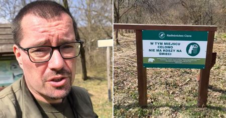 Zlikwidowali kosze. Pojawiły się tabliczki. "Celowo"