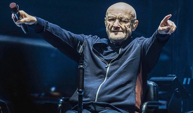 Phil Collins podczas pożegnalnego koncertu