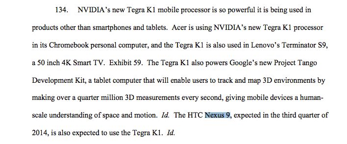 Nvidia potwierdza istnienie Nexusa 9, którego producentem będzie HTC