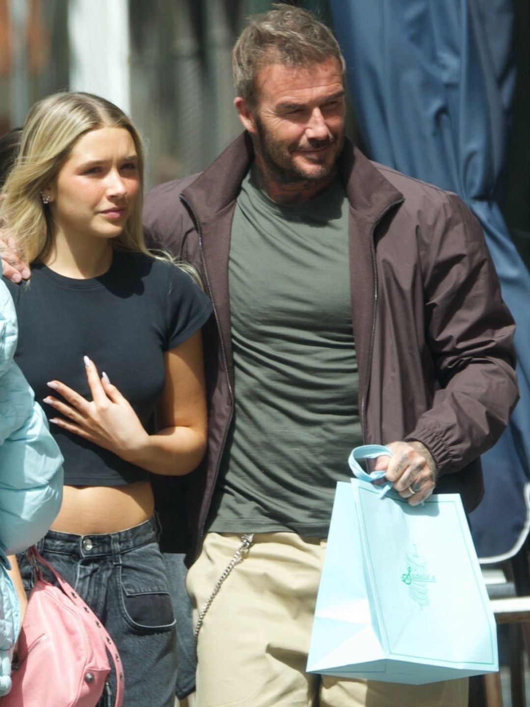 David Beckham z 14-letnią Harper na zakupach