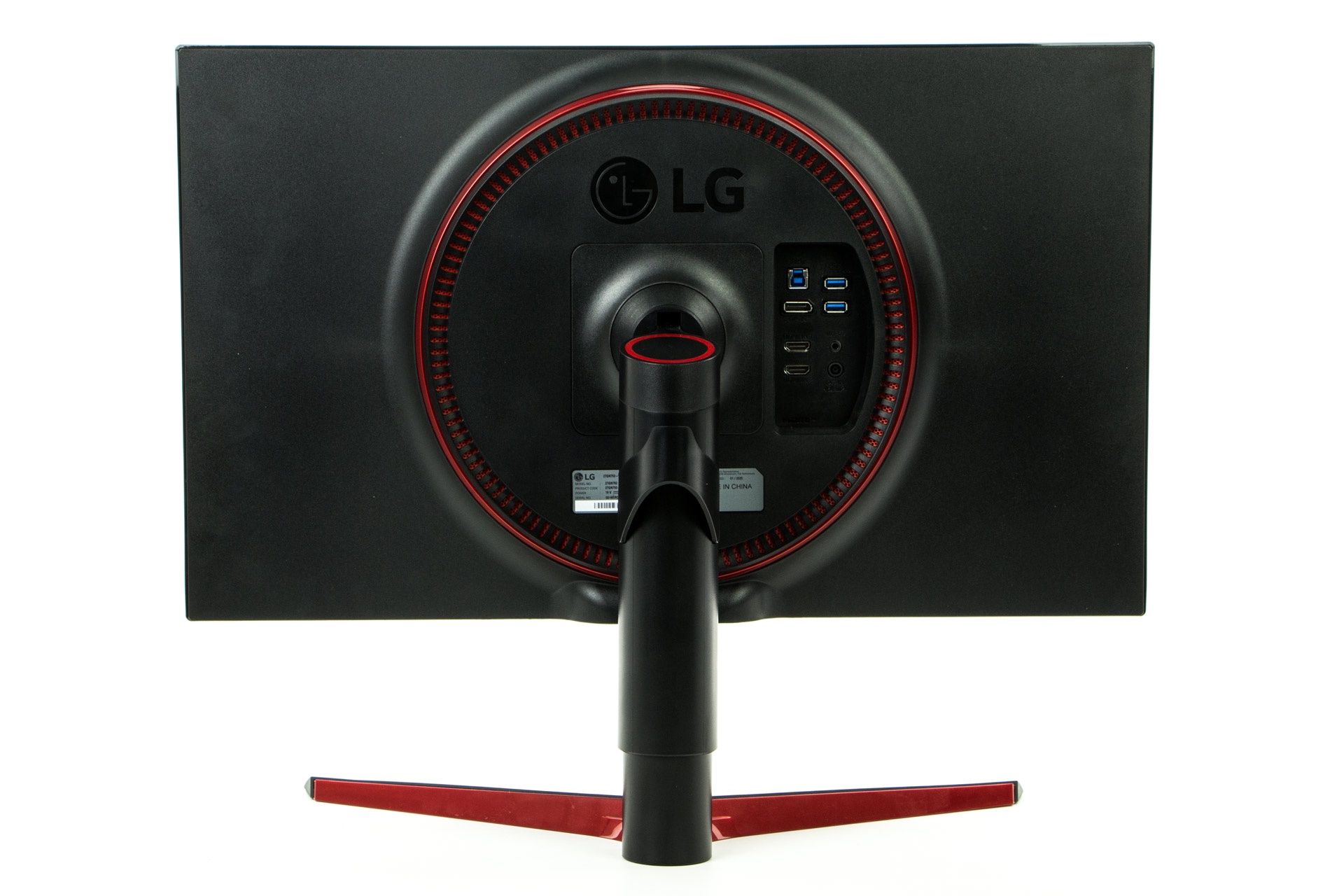 LG 27GN750-B - widok od tyłu