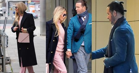 Elegancka Małgonia i Radzio w NOWEJ FRYZURZE pozują pod studiem "DD TVN". Piękni? (ZDJĘCIA)