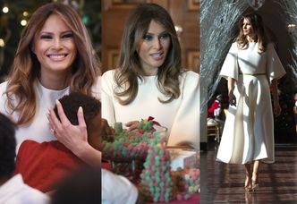 Melania Trump z dziećmi dekoruje Biały Dom na Boże Narodzenie (ZDJĘCIA)