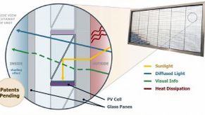 Okna z wbudowanymi ogniwami solarnymi - od Pitagorasa 1