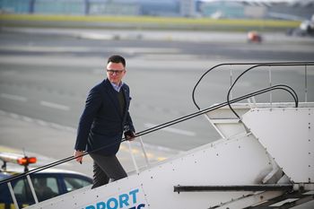 Hołownia w Nowym Jorku. Oficjalna wizyta marszałka z "rozmową o pracę"