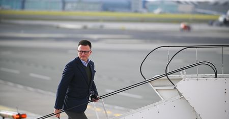 Hołownia w Nowym Jorku. Oficjalna wizyta marszałka z "rozmową o pracę"