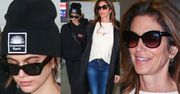 Cindy Crawford z chudą córką na lotnisku