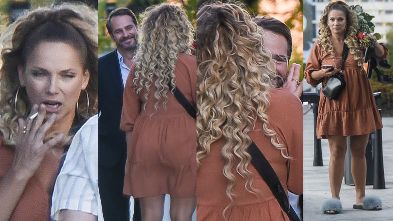 Joanna Liszowska całuje Pawła Deląga zaraz po spaleniu papierosa