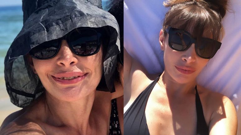 Agnieszka Dygant wypoczywa na wakacjach z mamą