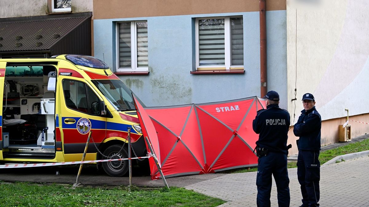 Na miejscu tragedii w Sanoku.