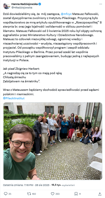 Wpis Hanny Radziejowskiej