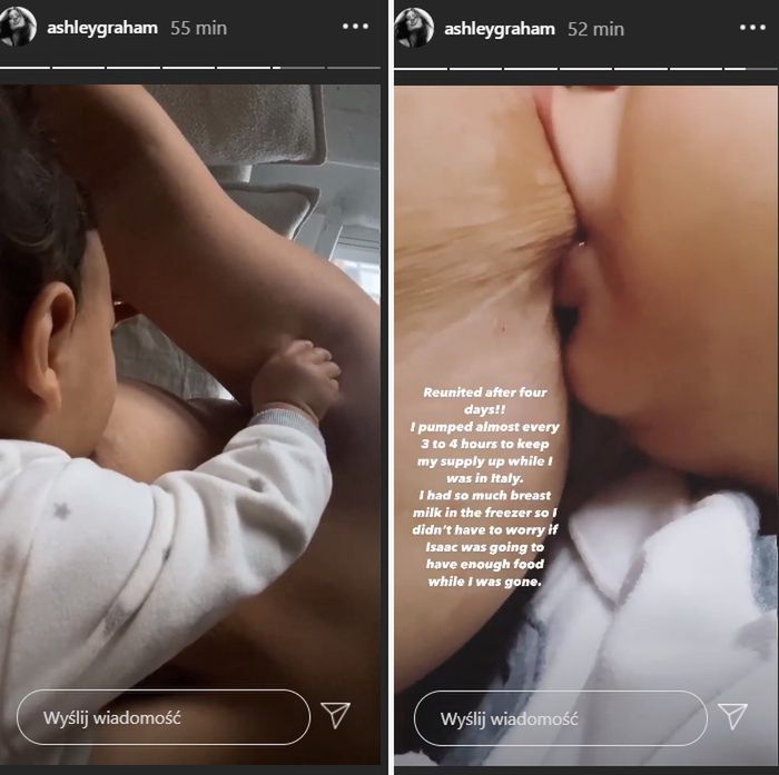 Ashley Graham pokazała, jak karmi syna