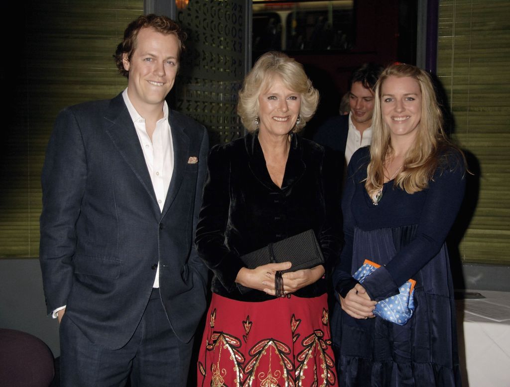 Tom Parker Bowles and Laura Lopes with their mother Queen Camilla