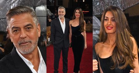 62-letni George Clooney i młodsza od niego o 17 lat Amal OLŚNIEWAJĄ na premierze w Londynie (ZDJĘCIA)