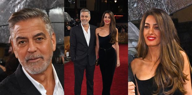62-letni George Clooney i młodsza od niego o 17 lat Amal OLŚNIEWAJĄ na premierze w Londynie (ZDJĘCIA)