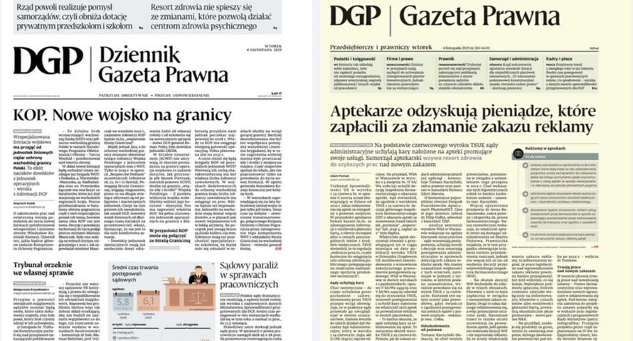 Odświeżony "Dziennik Gazeta Prawna". Nowy layout i format