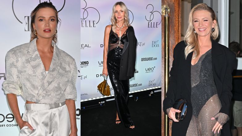 Celebrytki pozują na urodzinach "Elle"