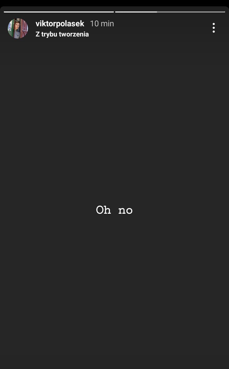 Insta Stories Viktora Polaska