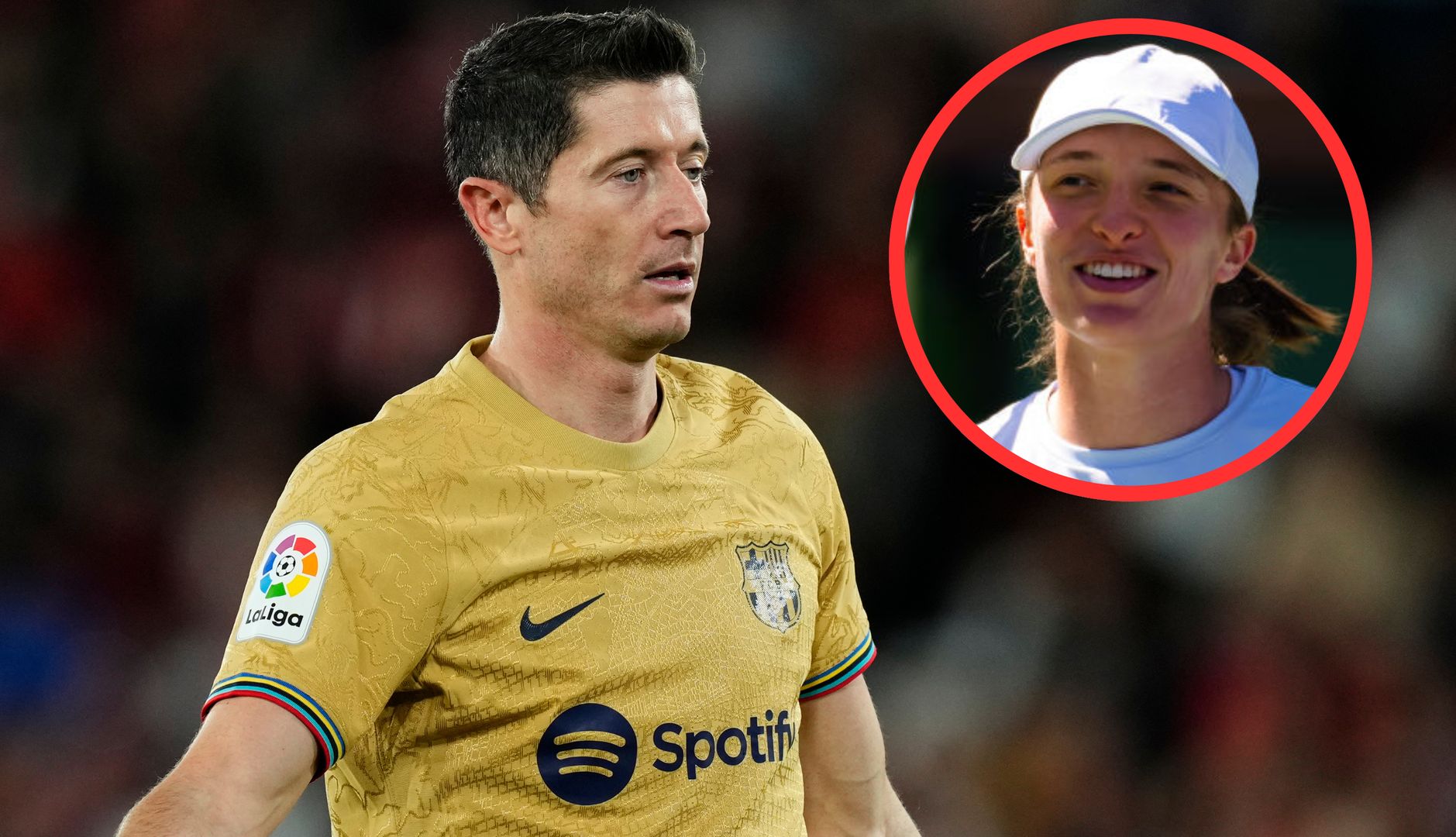 Iga Świątek niczym Robert Lewandowski. Jest reakcja piłkarza