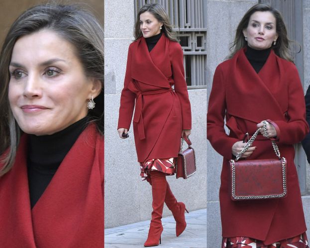 Elegancka królowa Letizia z torebką z Zary