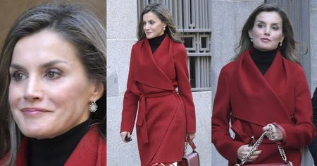 Elegancka królowa Letizia z torebką z Zary