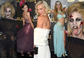 Anja Rubik jako zombie, Paris Hilton i tłum modelek na halloweenowej gali amfAR (ZDJĘCIA)