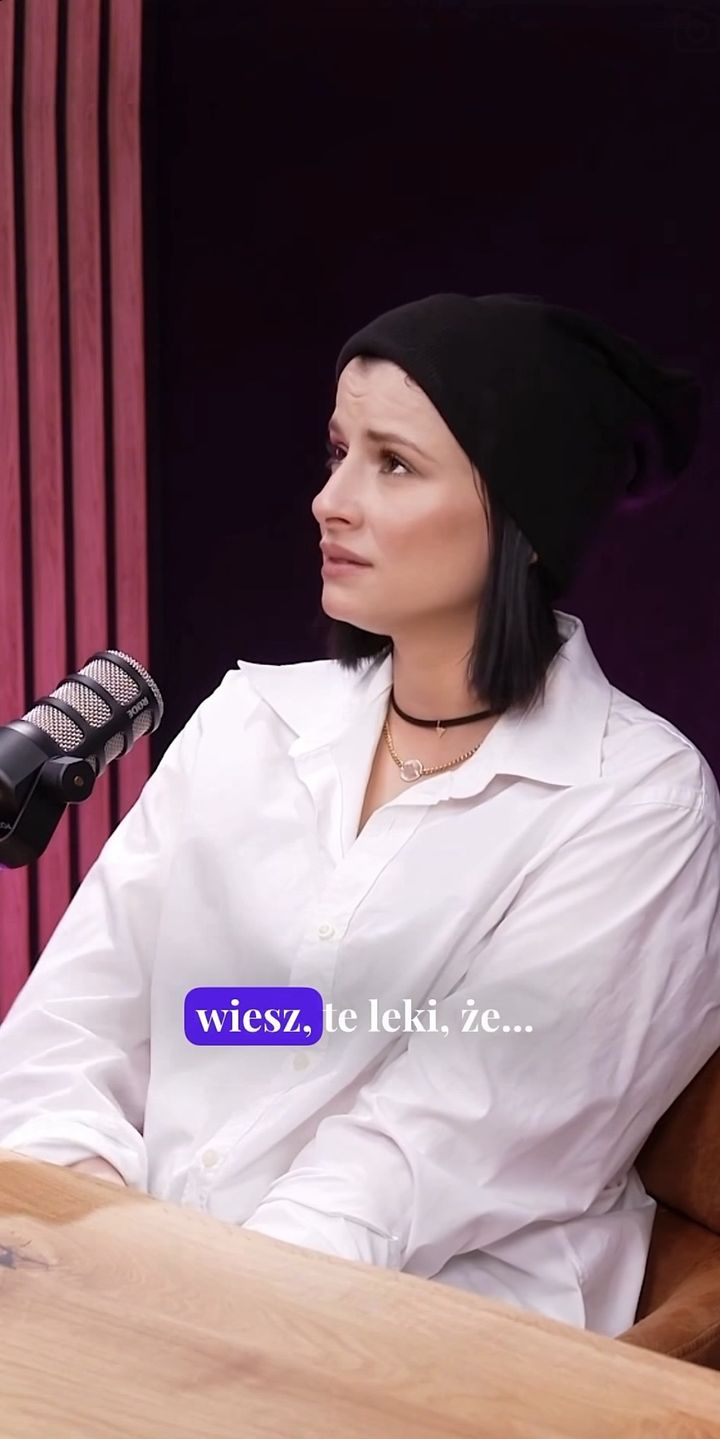 Joanna Jarmołowicz podczas rozmowy 