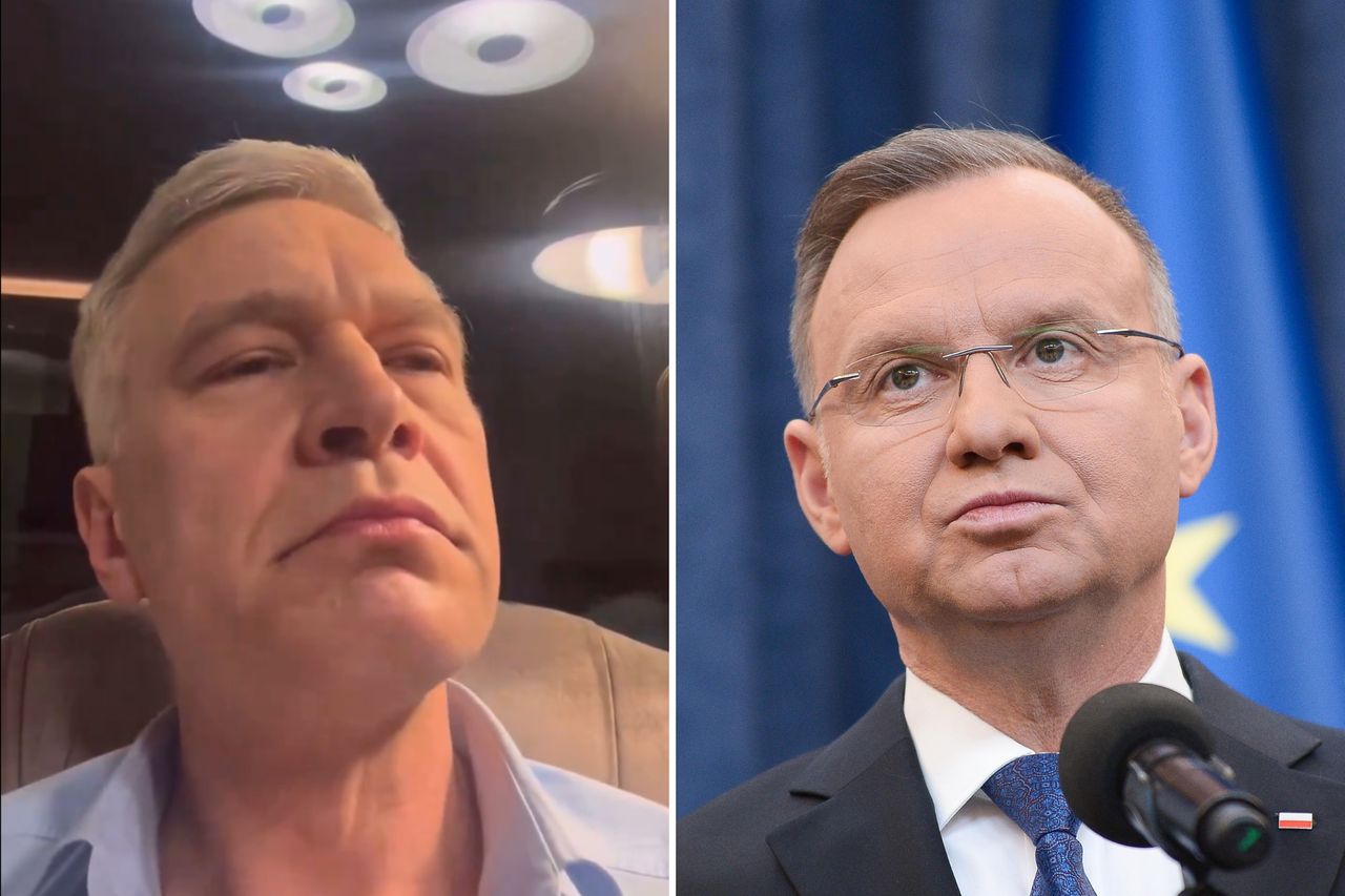 Michał Żebrowski parodiuje Andrzeja Dudę