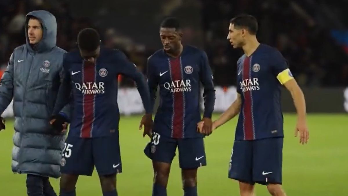 Twitter / x.com/ligue1plus / Ousmane Dembele po meczu PSG