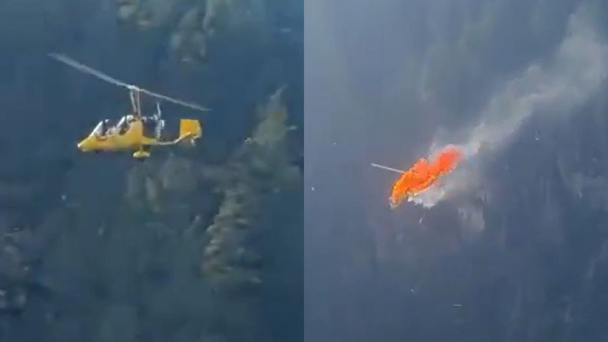 Wypadek autogiro we Włoszech
