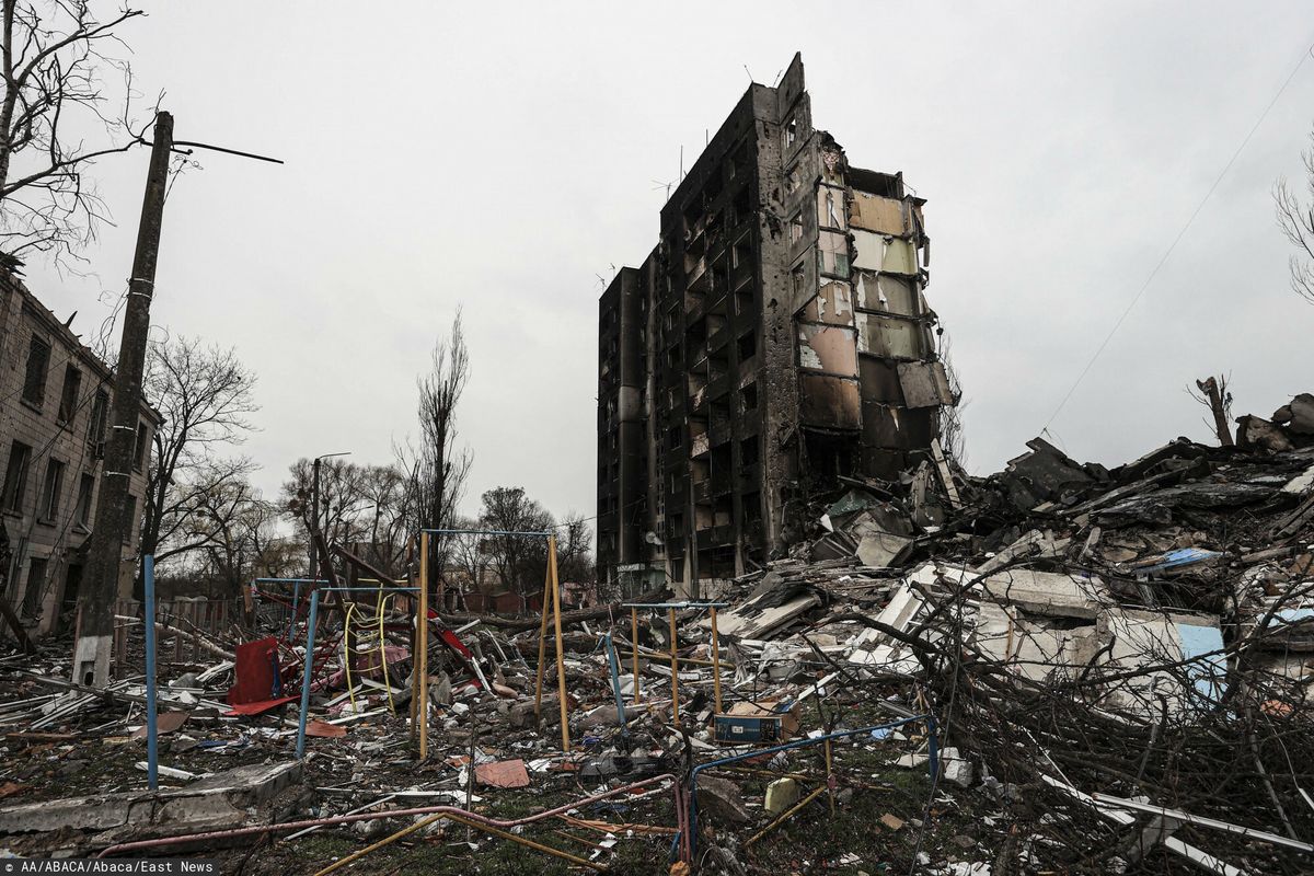 Zniszczona przez Rosjan Borodzianka została odbita (East News)