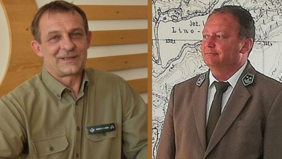 Tomasz Wlekliński (z prawej) przejmuje stery w Nadleśnictwie Osusznica, a Sylwester Kupczyk został przeniesiony do Warcina