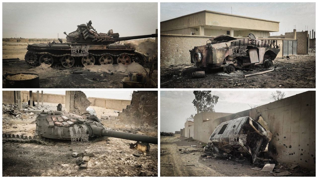Rosyjski sprzęt zniszczony w walkach w Syrii.