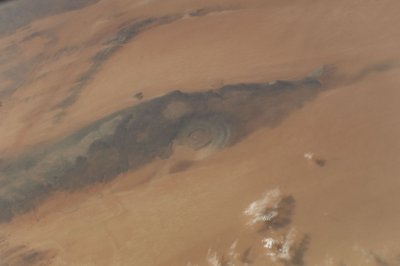 Sahara seen from the ISS deck