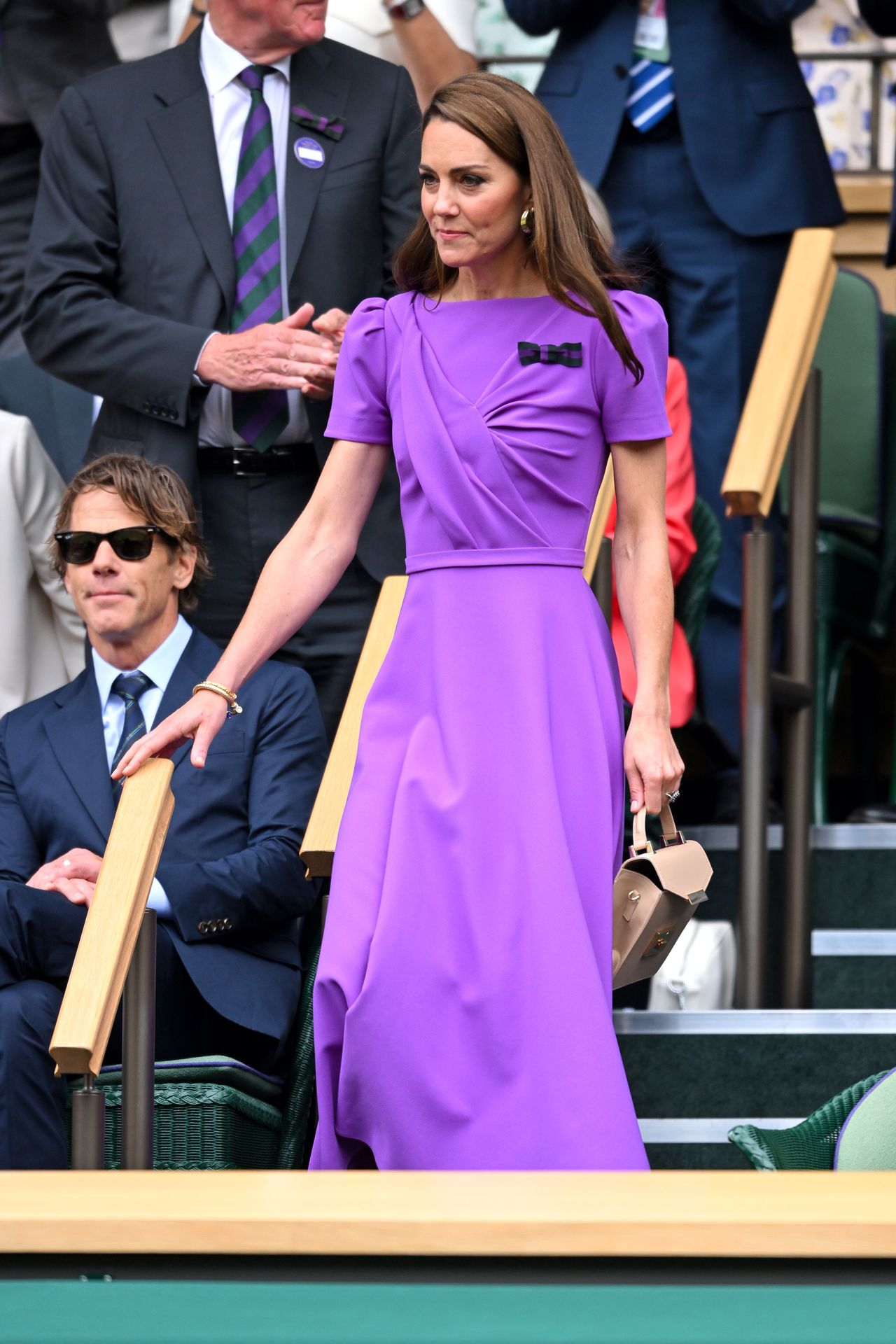 Duchess Kate at the Wimbledon final. The crowd went wild at the sight of her