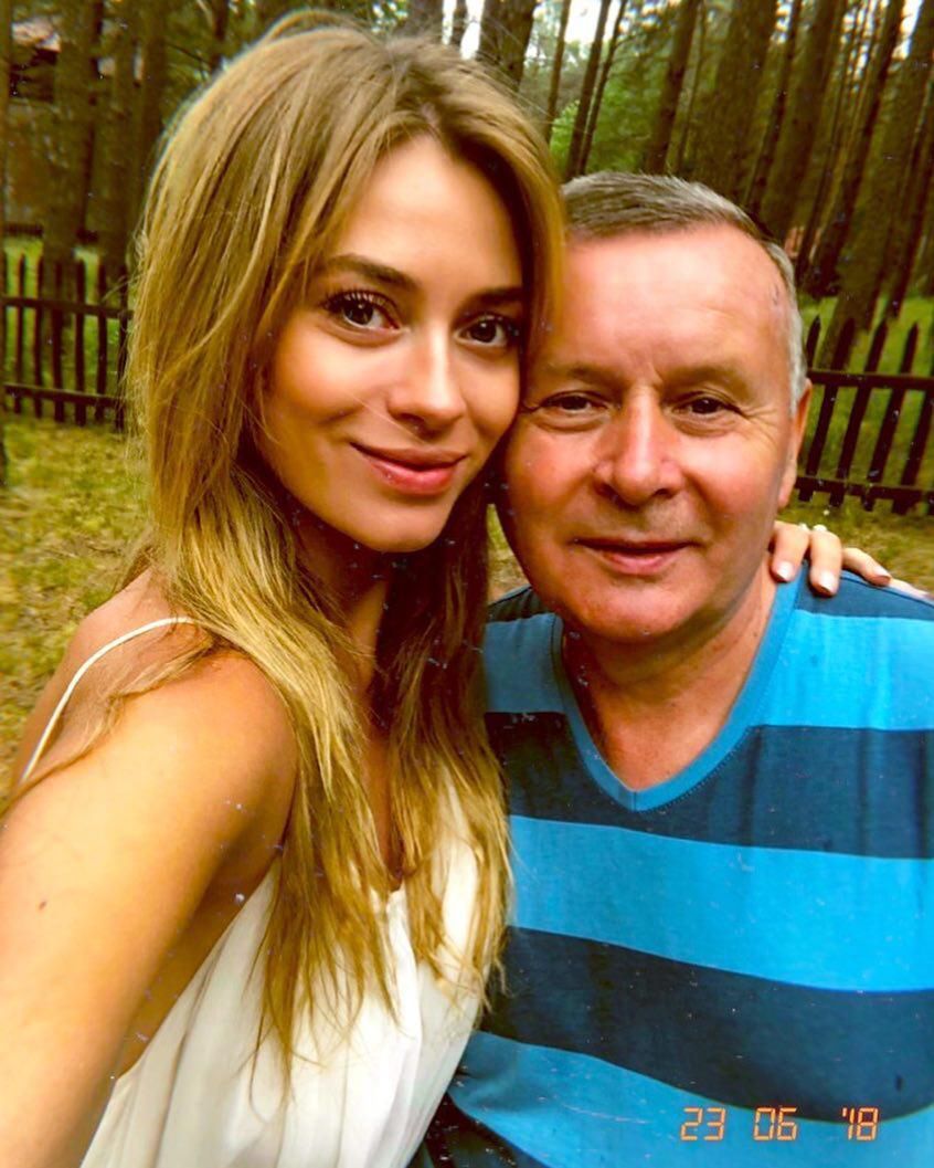 Marcelina Zawadzka z ojcem