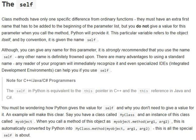 Fragment książki A Byte of Python