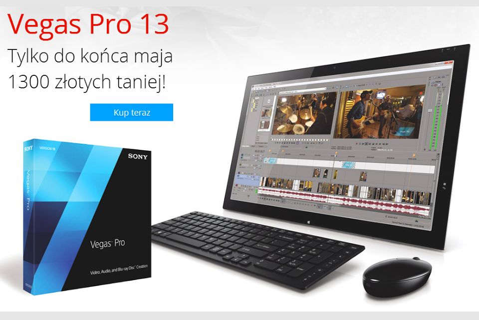 Do końca maja najnowszy Vegas Pro 13 za pół ceny