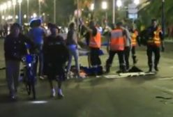 Zamach w Nicei. Amatorskie nagranie skutków ataku terrorystycznego