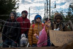 Migranci demonstrują na greckiej wyspie Lesbos